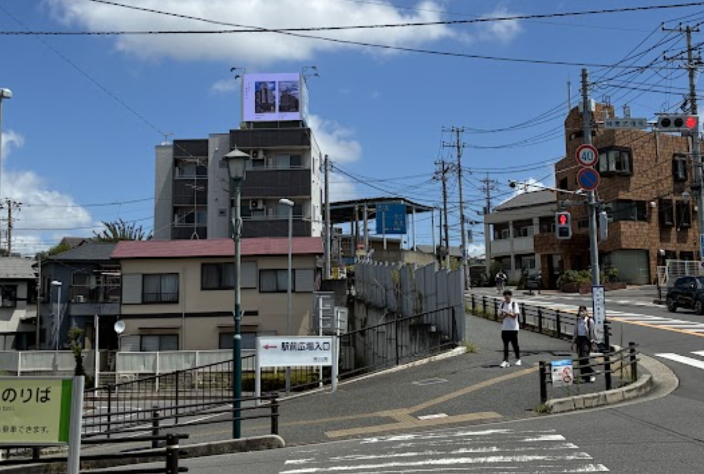 JR市川大野駅前 屋外大型LEDビジョン設置事例
