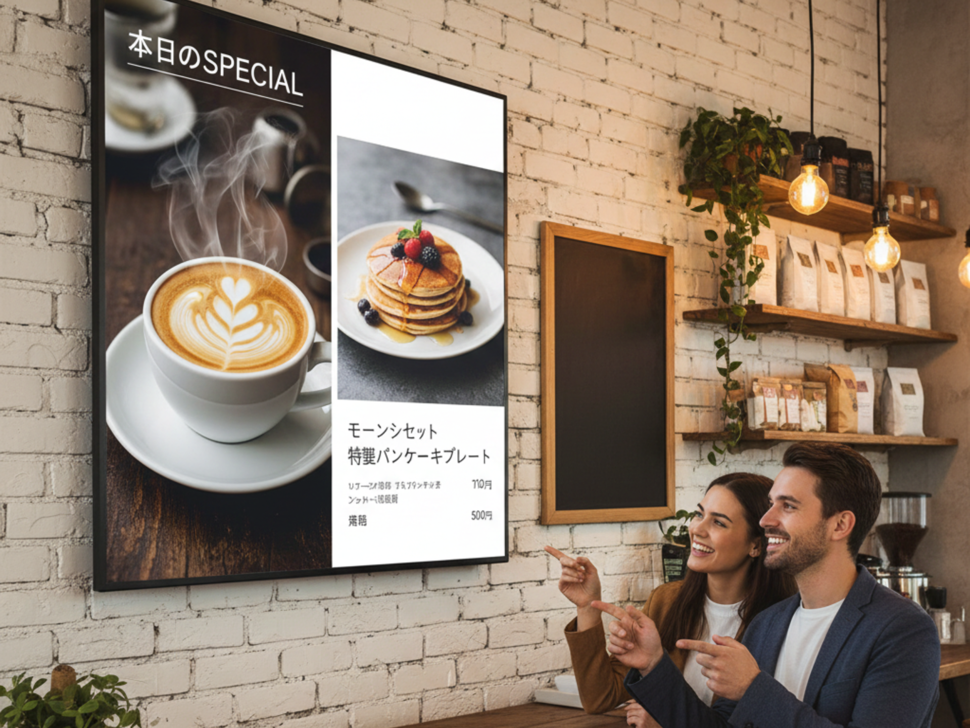 飲食店のサイネージ